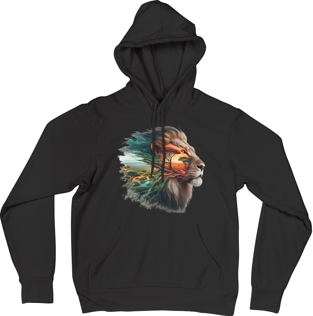 Lion print hoodie