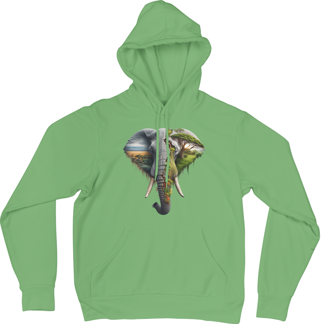 Elephant print hoodie