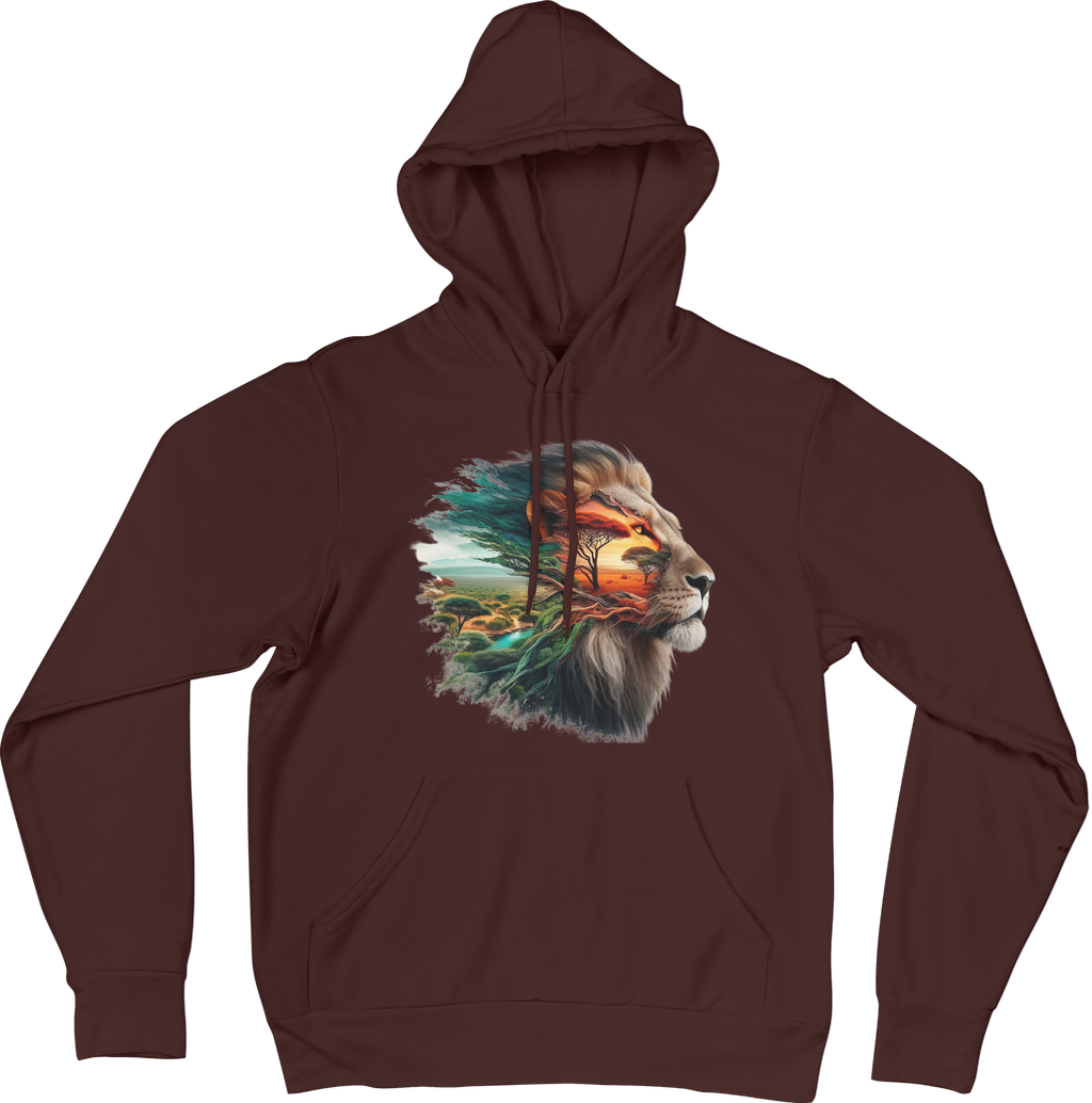 Lion print hoodie