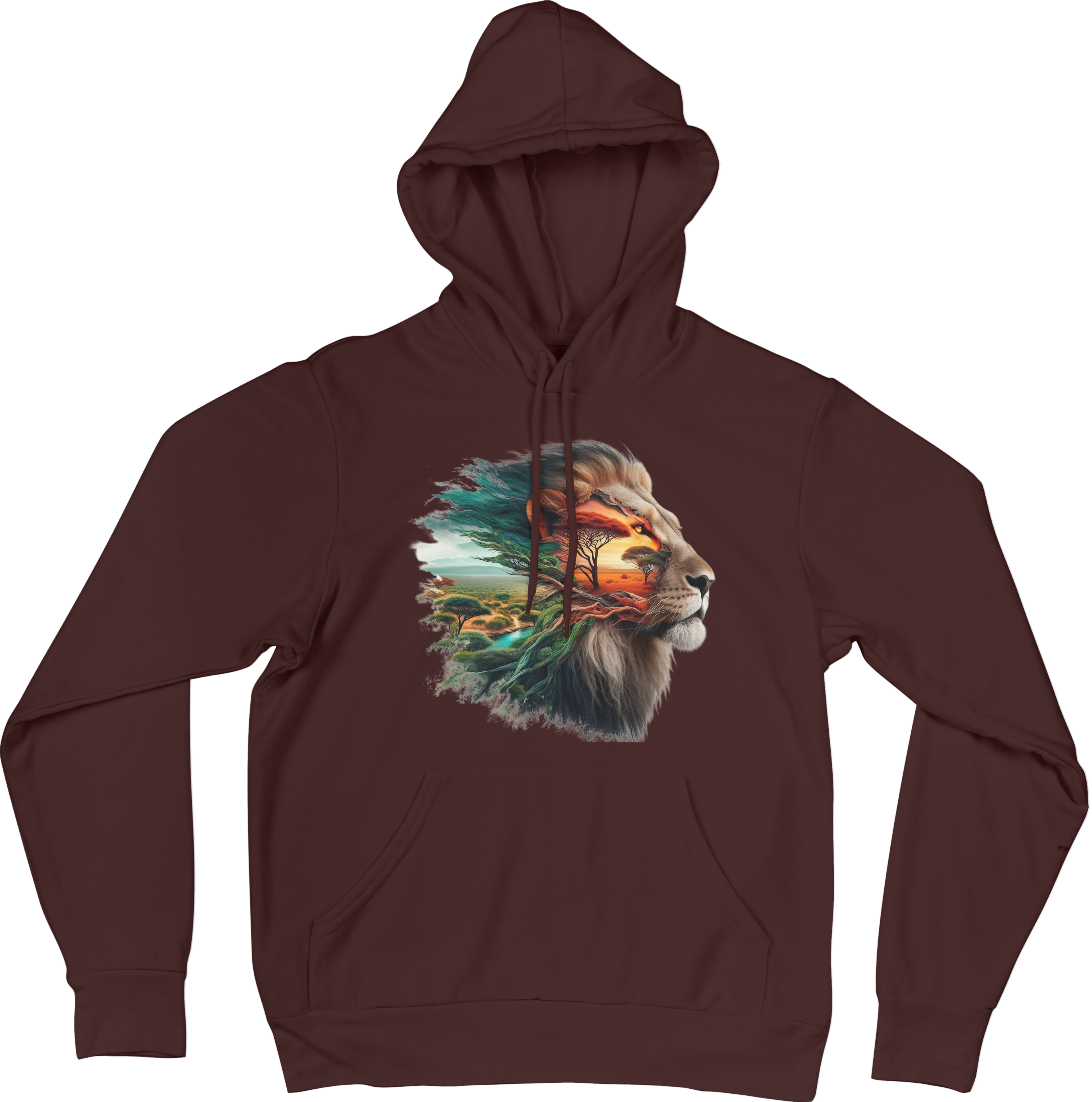 Lion print hoodie