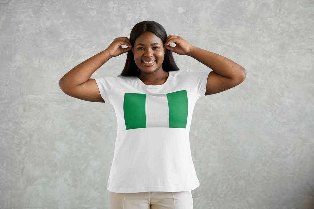 Nigeria flag Print T-shirt