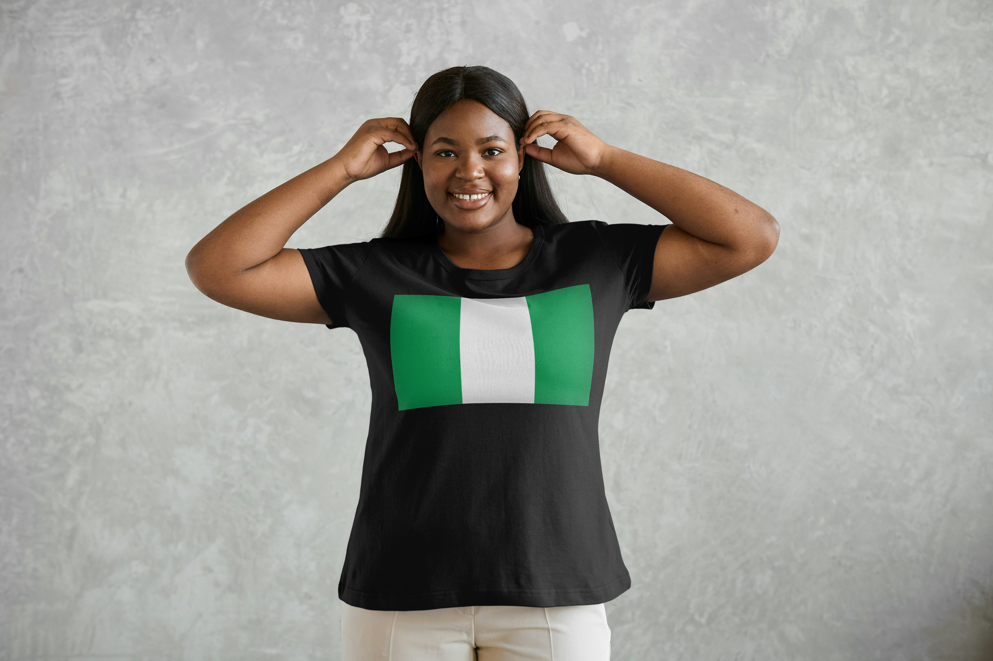 Nigeria flag Print T-shirt