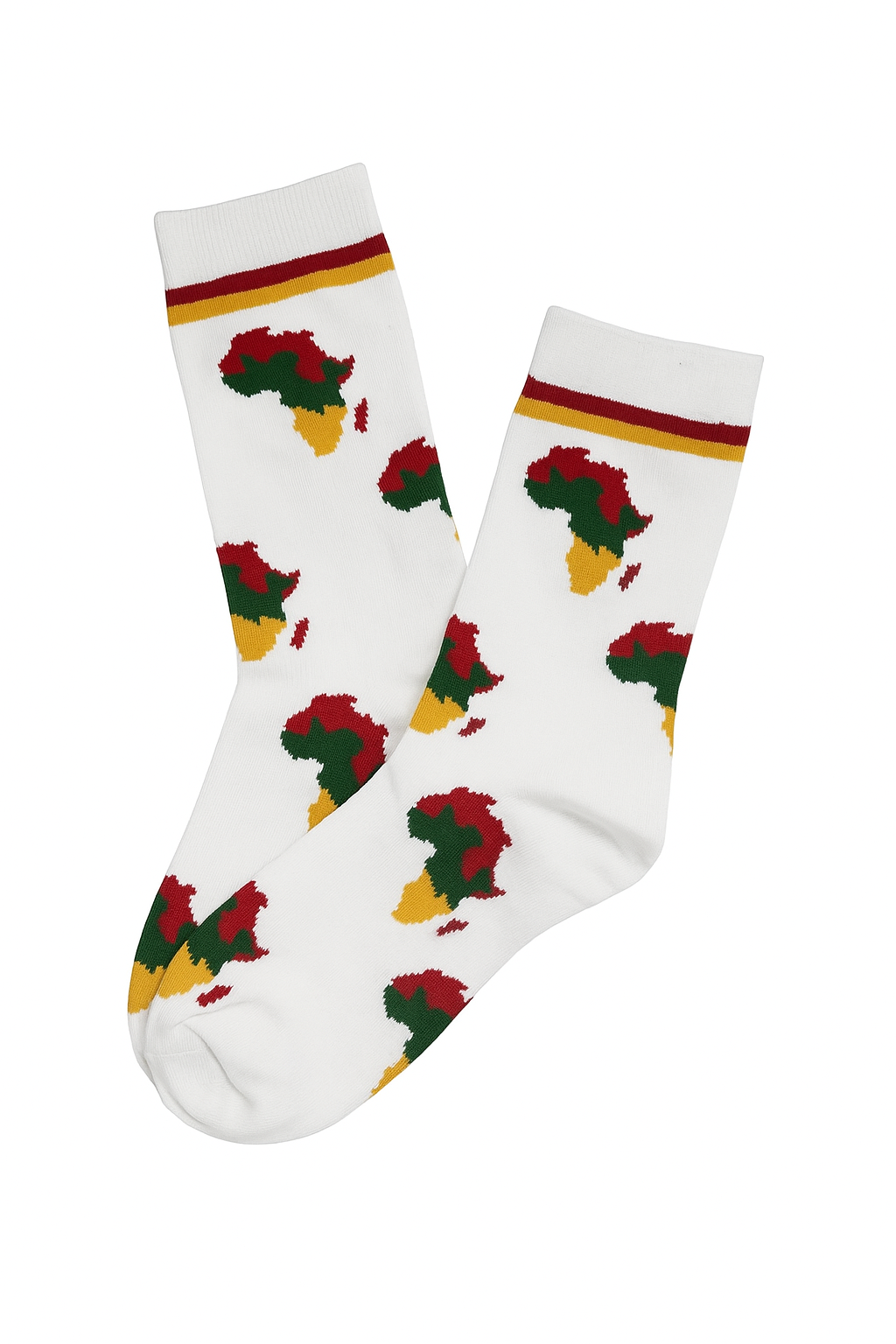 Pan African Map Design Socks